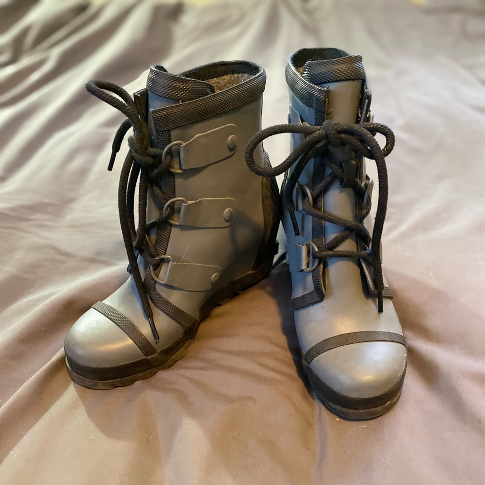 Sorel Joan Rain Wedge Ankle Boot